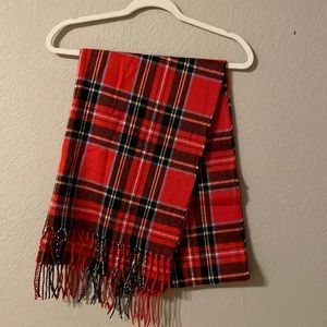 NWT J.Crew Red Plaid Scarf